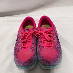Nike Vibrant Pink and Teal Athletic Shoes